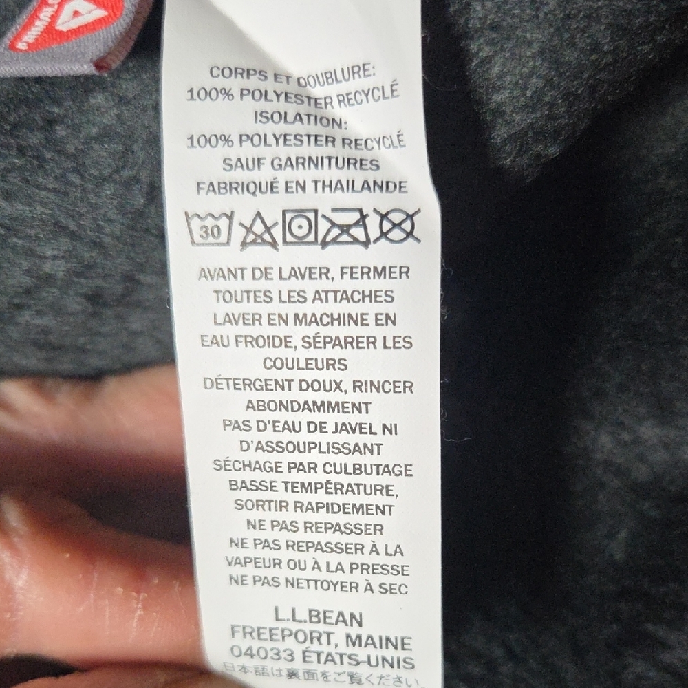 L.L. Bean  Quilted Puffer Jacket - Black.sz S. - Picture 7 of 8